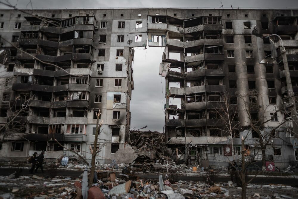 Immeuble détruit Ukraine